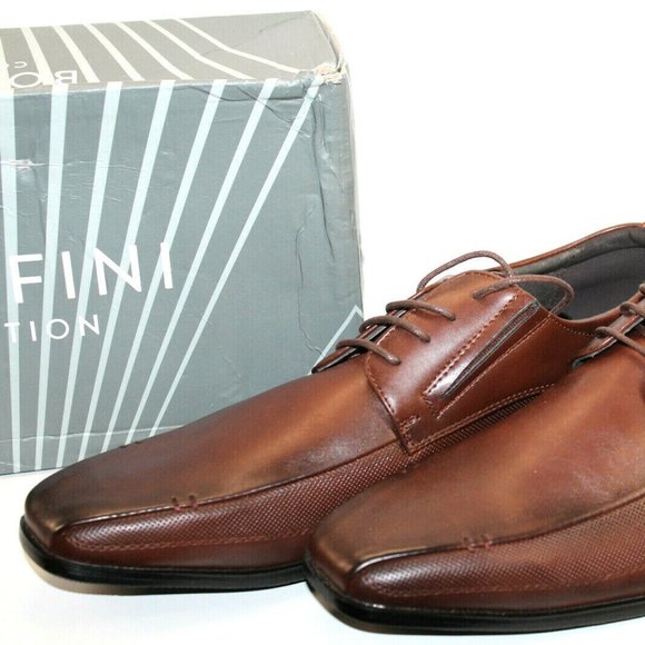 Bonafini Collection Men's Dress Shoes c-172 brown size 12 - Picture 6 of 12